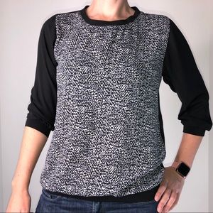 Express Black Sheer-back Blouse